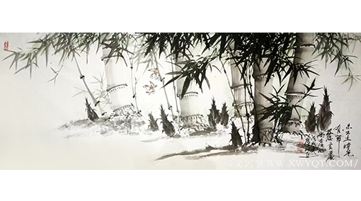 叶成舟作品 《墨竹》